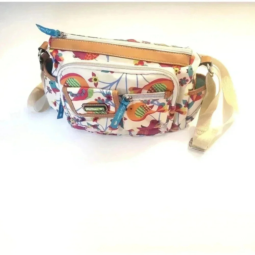 Lily Bloom Floral Pattern Satchel Handbag